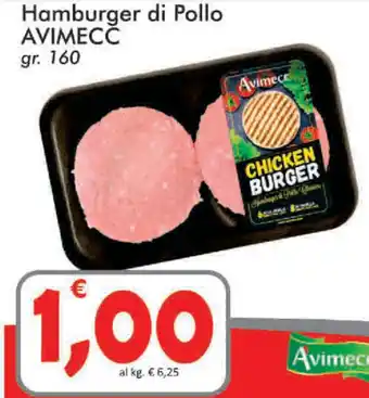 Paghi Poco Avimecc Hamburger di Pollo 160gr offerta