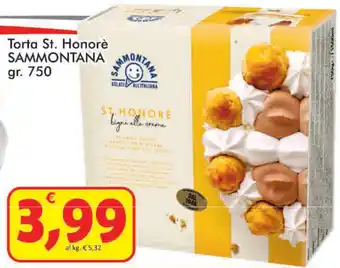 Paghi Poco Sammontana St. Honorè Torta 750gr offerta