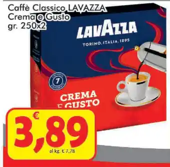 Paghi Poco Lavazza Caffè Classico Crema e Gusto 250gr x 2 offerta