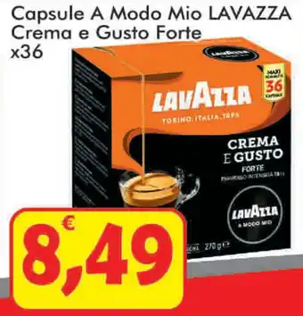 Paghi Poco Lavazza Crema e Gusto Forte Capsule A Modo Mio x36 offerta