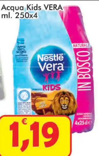 Paghi Poco Nestle Vera Acqua Kids 250ml x 4 offerta