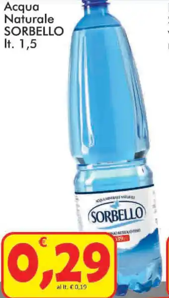 Paghi Poco Sorbello Acqua Naturale 1,5lt offerta