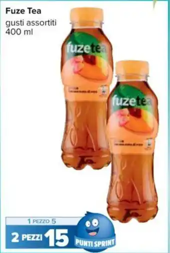 Carrefour Fuze Tea gusti assortiti 400 ml 2 pezzi offerta