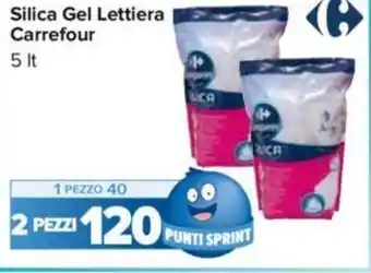 Carrefour Carrefour Silica Gel Lettiera 5 lt 2 pezzi offerta