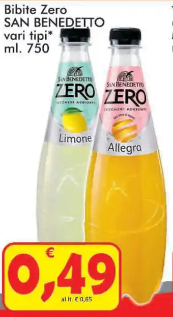 Paghi Poco San Benedetto Bibite Zero 750ml offerta