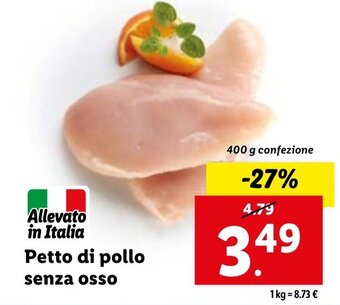 Lidl Petto di pollo senza osso 400 g offerta