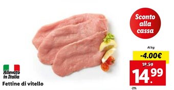 Lidl Fettine di vitello offerta