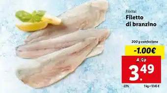 Fiorital Filetto di branzino 200 g