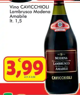 Paghi Poco Cavicchioli Lambrusco Modena Vino 1,5lt offerta