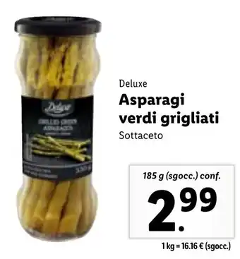 Deluxe Asparagi verdi grigliati 185 g