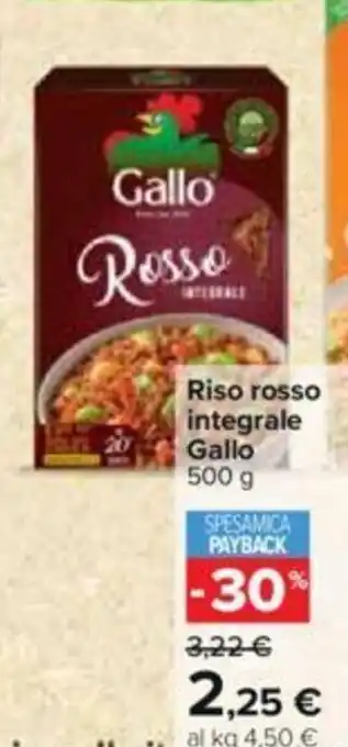 Riso rosso integrale Gallo 500 g