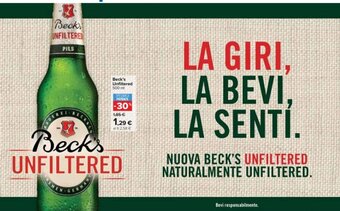 Carrefour Beck's Unfiltered 500 ml offerta