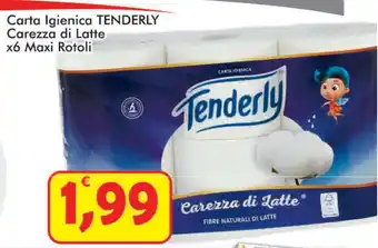 Paghi Poco Tenderly Carezza di Latte Carta Igienica x6 Maxi Rotoli offerta