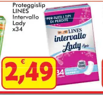 Paghi Poco Lines Intervallo Lady Proteggislip x34 offerta