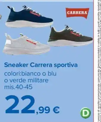 Carrefour Sneaker Carrera sportiva 40-45 offerta