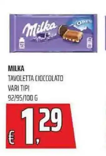 Coop Milka 92/95/100 g offerta