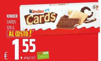 Coop Kinder Cards 128 g offerta