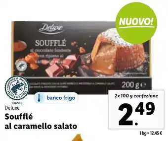 Lidl Soufflé al caramello salato 2 x 100 g confezione offerta