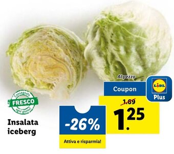 Lidl Insalata iceberg offerta