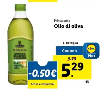Lidl Primadonna Olio di oliva 1 l bottiglia offerta