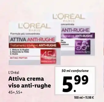 L'Oreal Ativa crema viso anti-rughe 50 ml confezione