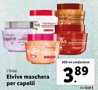 L'Oreal Elvive maschera per capelli 300 ml confezione