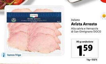 Lidl Italiamo Arista Arrosto 90 g confezione offerta