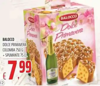 Coop Balocco Dolce Primavera Colomba 750 g + Spumante 75 cl offerta