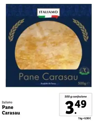 Lidl Italiano Pane Carasau 500 g confezione offerta