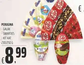 Coop Perugina Galak, Smarties, Kit Kat 230/250 g offerta