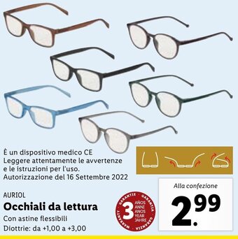 Lidl Auriol Occhiali da lettura offerta