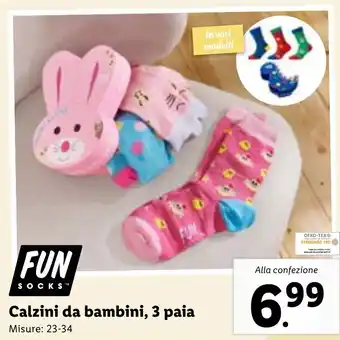 Lidl Calzini da bambini 3 paia offerta