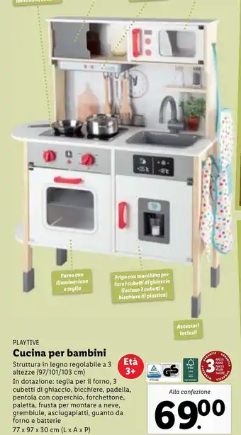 Lidl Playtime Cucina per bambini offerta