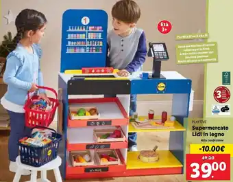 Lidl Playtime Supermercato Lidl in legno offerta