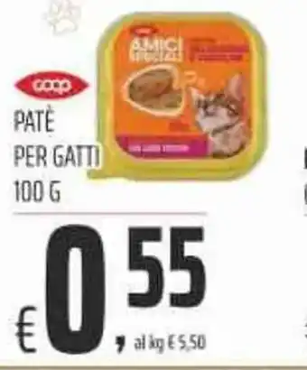 Coop Coop Patè Per Gatti 100 g offerta