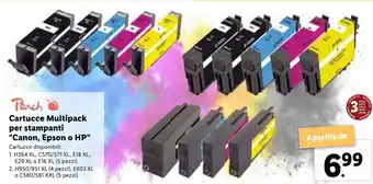 Lidl Canon, epson o HP Cartucce Multipack per stampanti offerta