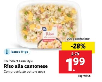 Lidl Chef Select Asian Style Riso alla cantonese 200 g confezione offerta