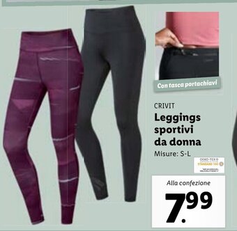 Lidl Crivit Leggings sportivi da donna S-L offerta