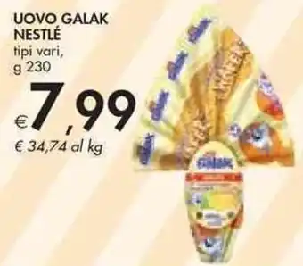 Bennet Nestlé Uovo Galak Tipi Vari, g 230 offerta