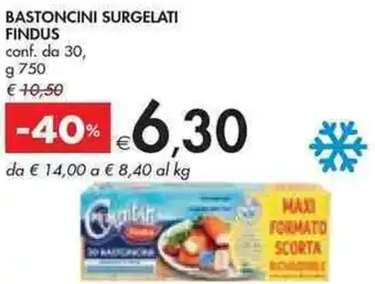 Findus Bastoncini Surgelati Conf. da 30, g 750