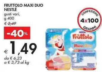 Bennet Nestlé Fruttolo Maxi Duo Gusti Vari, g 400 offerta