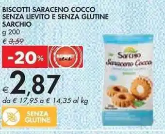 Sarchio Biscotti Saraceno Cocco Senza Lievito E Senza Glutine g 200