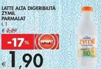 Bennet Parmalat Zymil Latte Alta Digeribilità 1 l offerta