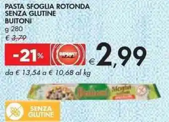 Buitoni Pasta Sfoglia Rotonda Senza Glutine g 280
