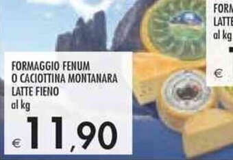 Bennet Latte Fieno Formaggio Fenum o Caciottina Montanara offerta