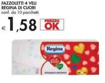 Bennet Regina di Cuori Fazzoletti 4 Veli Conf. da 10 Pacchetti offerta