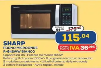 Sharp Forno Microonde R-642WW Bianco
