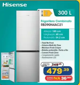 Hisense Frigorifero Combinato RB390N4AC21