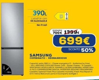 Euronics Samsung Combinato - RB38A6B3DS9 offerta