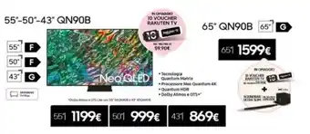 Euronics Samsung Neo QLED QN90b 55" offerta